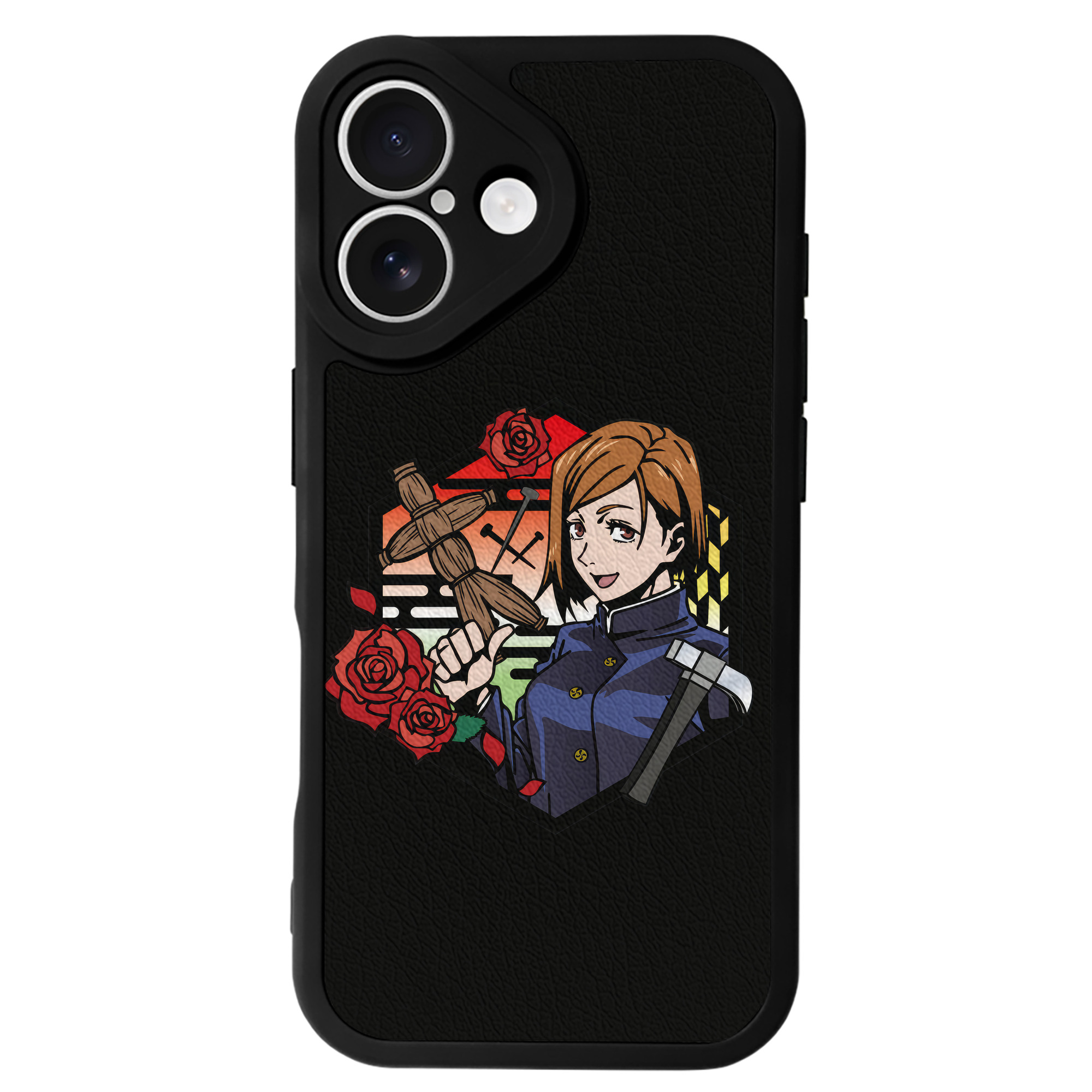 （画像用） 呪術廻戦 Jujutsu Kaisen 【iPhone 16シリーズ対応】シリコンスマホケース（レザー調） 材質：シリコン